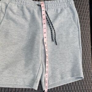 Men's Athletic Gray Shorts with Drawstring